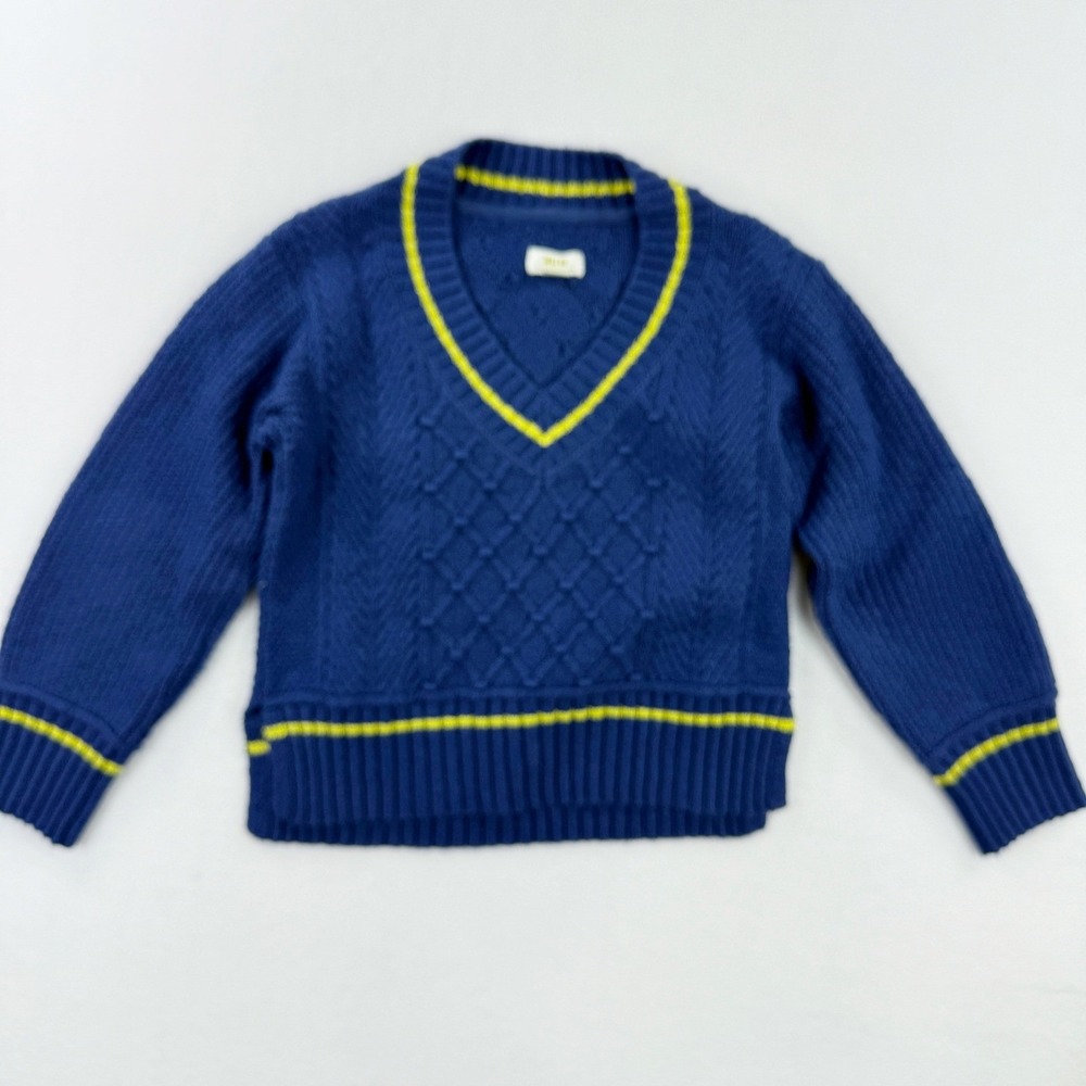 MAEVE The Tille V-Neck Academic‎ Preppy Sweater Size XS Womens Blue